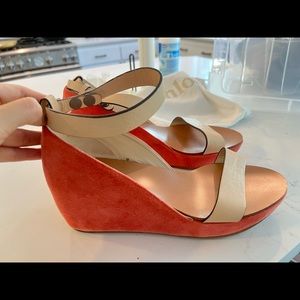 Chloe leather/suede Sandales